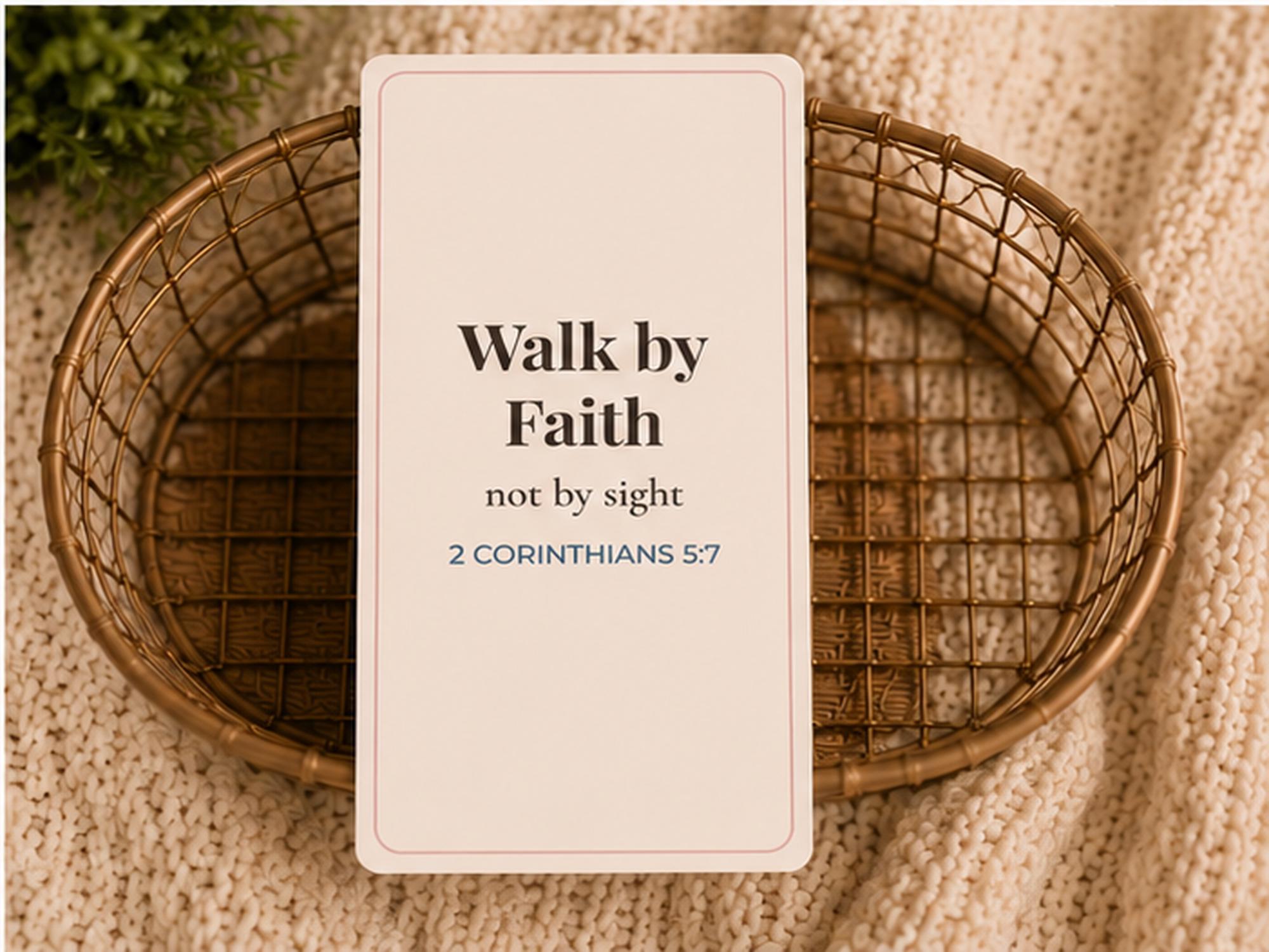 Christian Encouragement Cards | 4x6 Scripture Affirmation Set (Set of 3, 6, or 12)