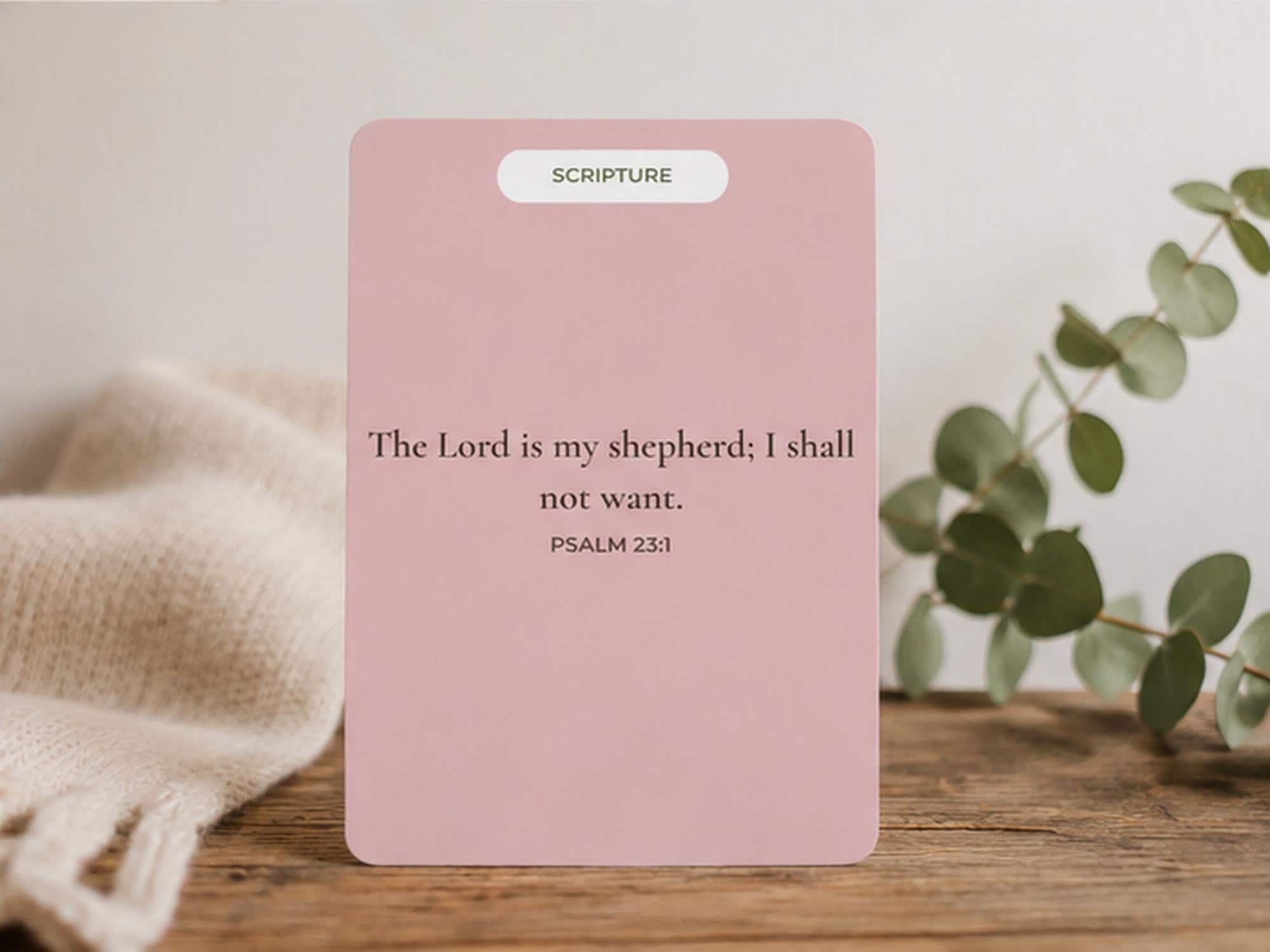 Neutral Scripture Cards | Minimalist Bible Verse Encouragement Prints