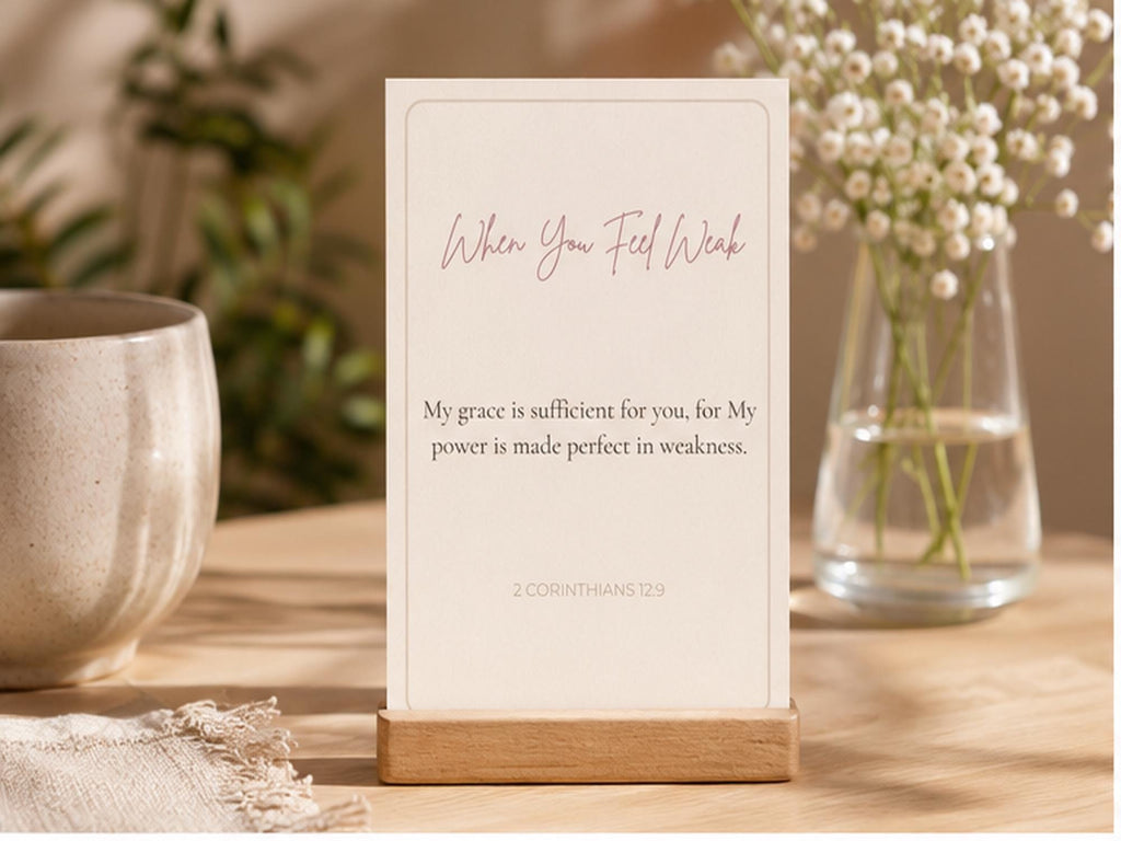 Christian Scripture Cards Set | Encouragement Bible Verse, Comfort Prayer Cards