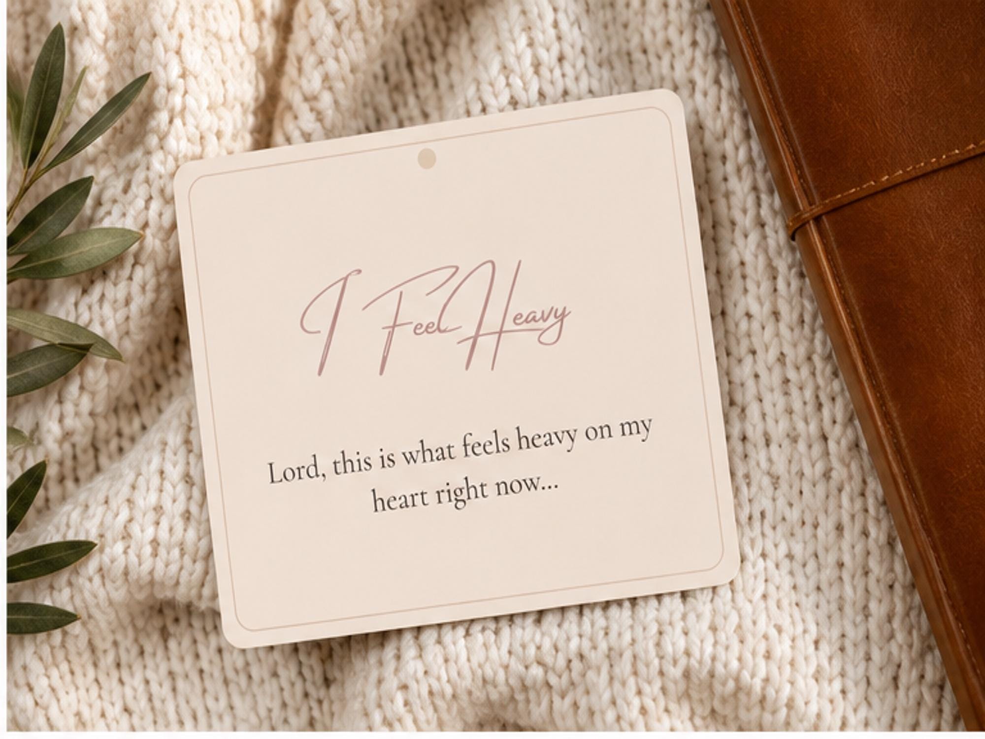 31 Prayer Prompt Cards | Christian Encouragement for Hard Seasons