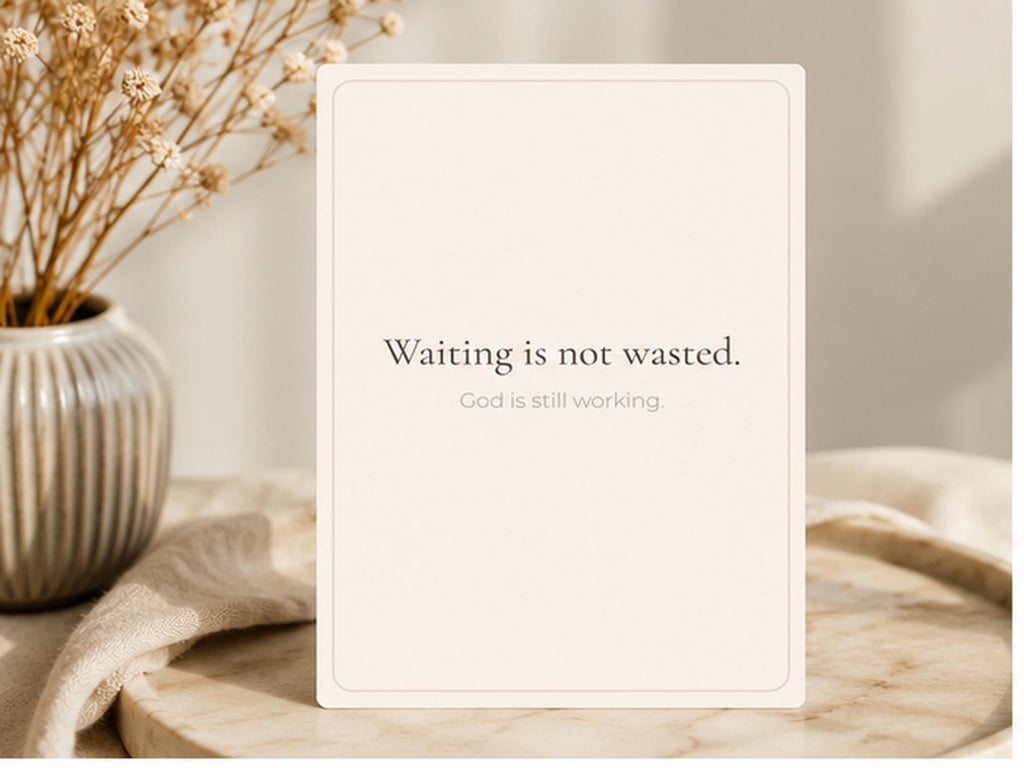Christian Encouragement Cards | Waiting Season Scripture, Affirmation Bible Verse Set