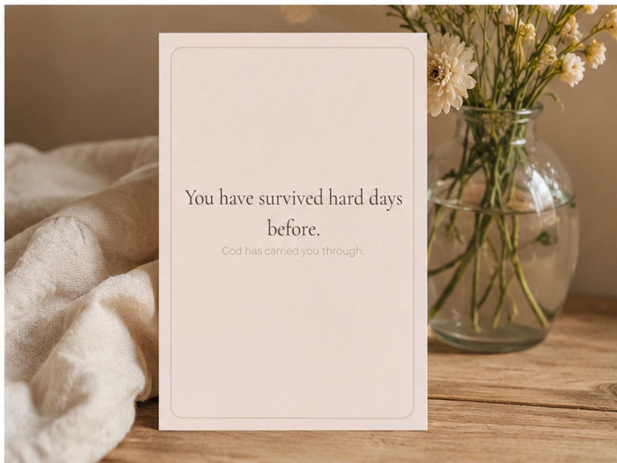 Christian Encouragement Cards | Scripture Affirmation Set, 4x6 Physical Cards