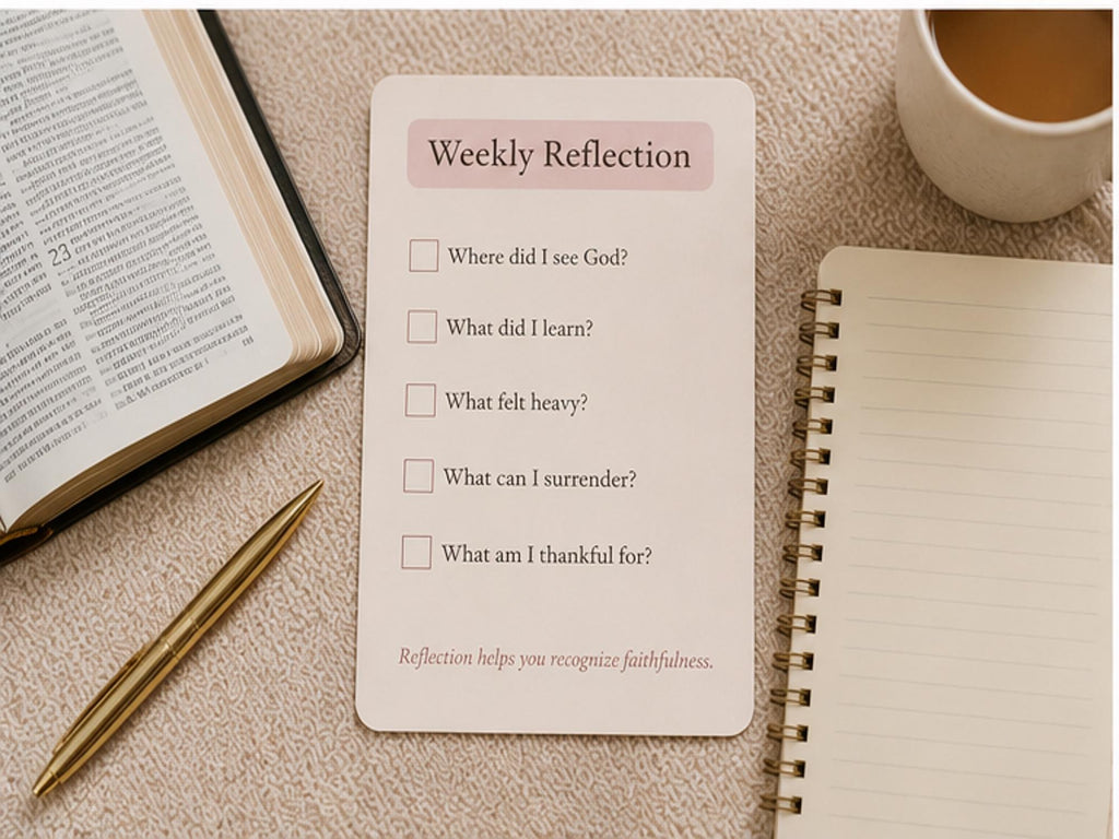 Faith Routine Cards | Christian Prayer Scripture Reflection Checklist