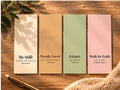 Neutral Christian Bookmark Set | Bible Verse Scripture Bookmarks (Set of 4)
