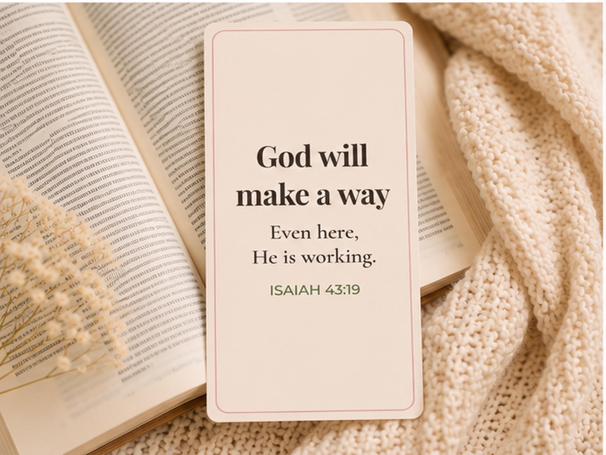 Christian Encouragement Cards | 4x6 Scripture Affirmation Set (Set of 3, 6, or 12)
