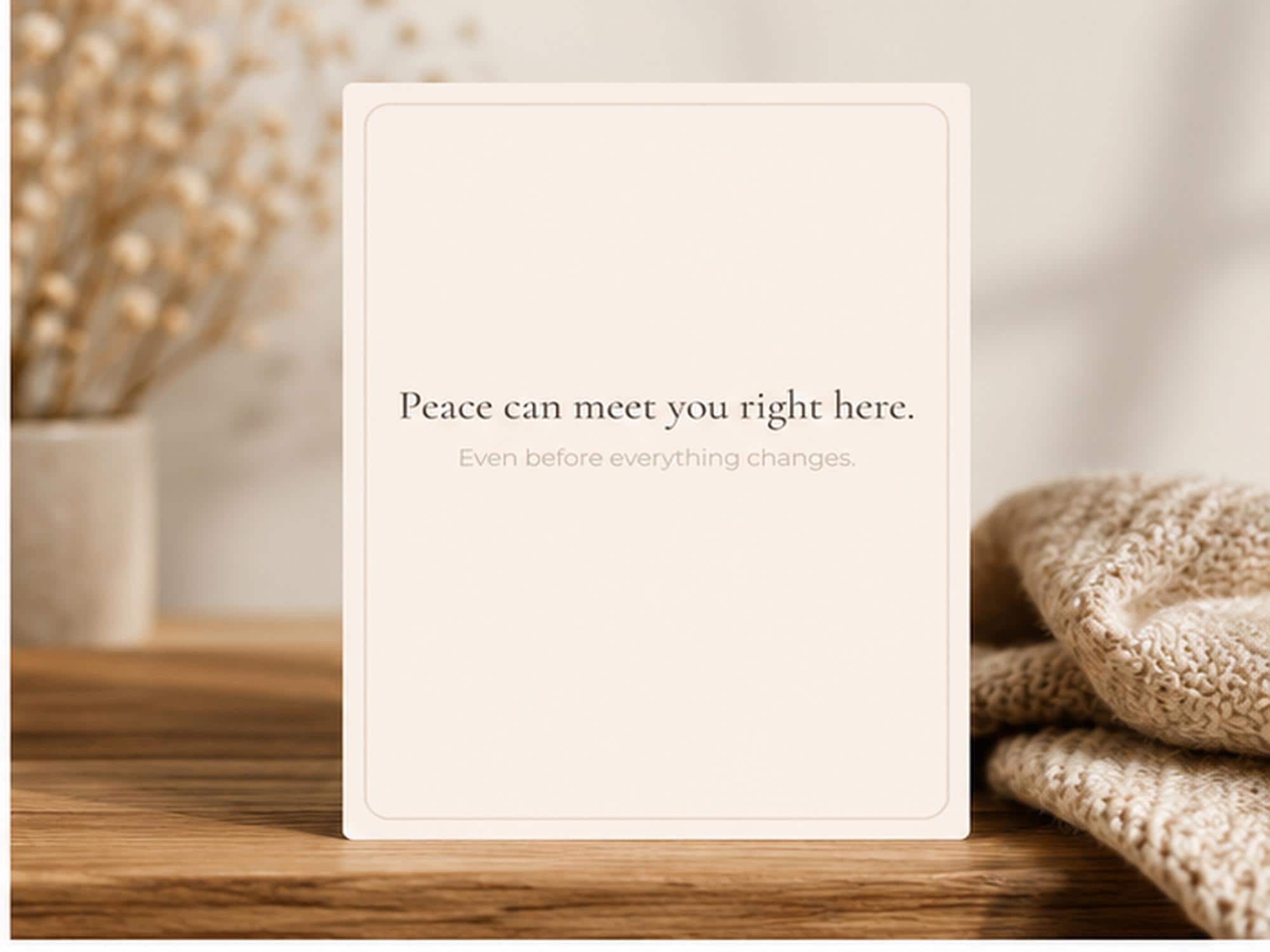 Christian Anxiety Encouragement Cards | Scripture, Peace, Comfort (4x6 inches)