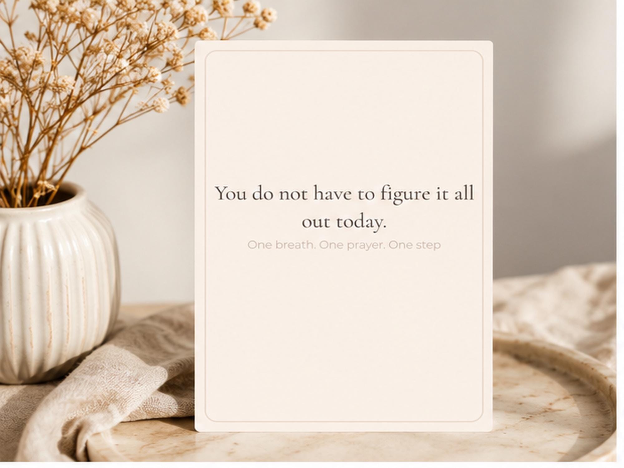 Christian Anxiety Encouragement Cards | Scripture, Peace, Comfort (4x6 inches)