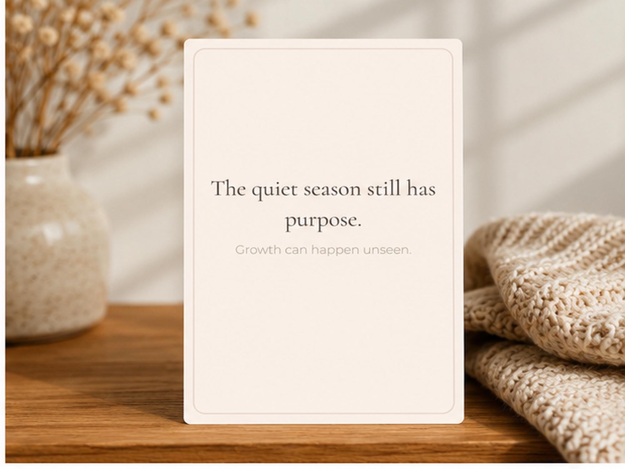 Christian Encouragement Cards | Waiting Season Scripture, Affirmation Bible Verse Set