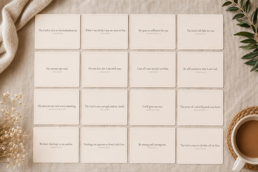 Christian Scripture Cards Set | Encouragement, Hope, Peace Bible Verses