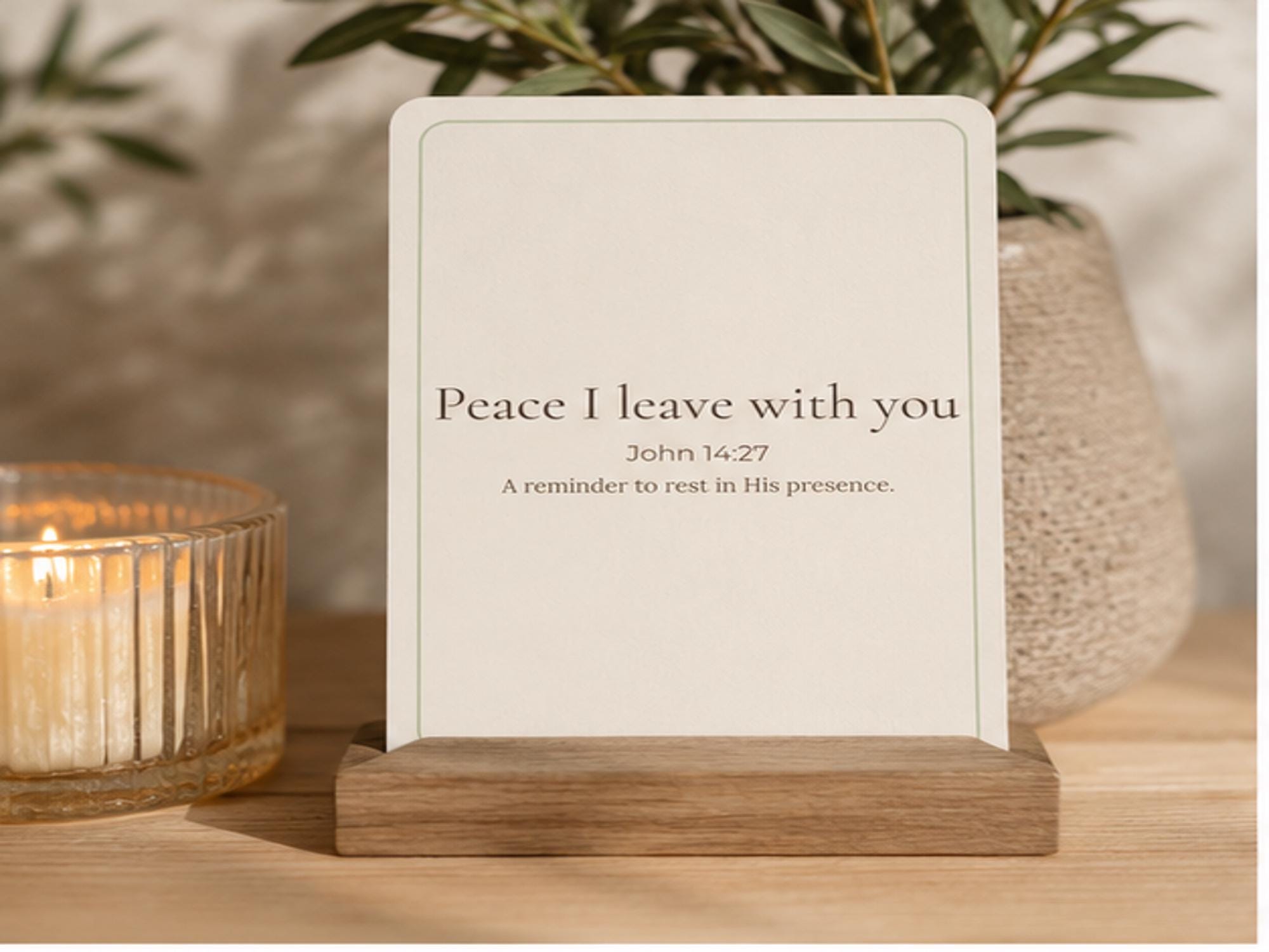 Christian Scripture Cards for Anxiety, Peace, Affirmation | Bible Verse Encouragement Set