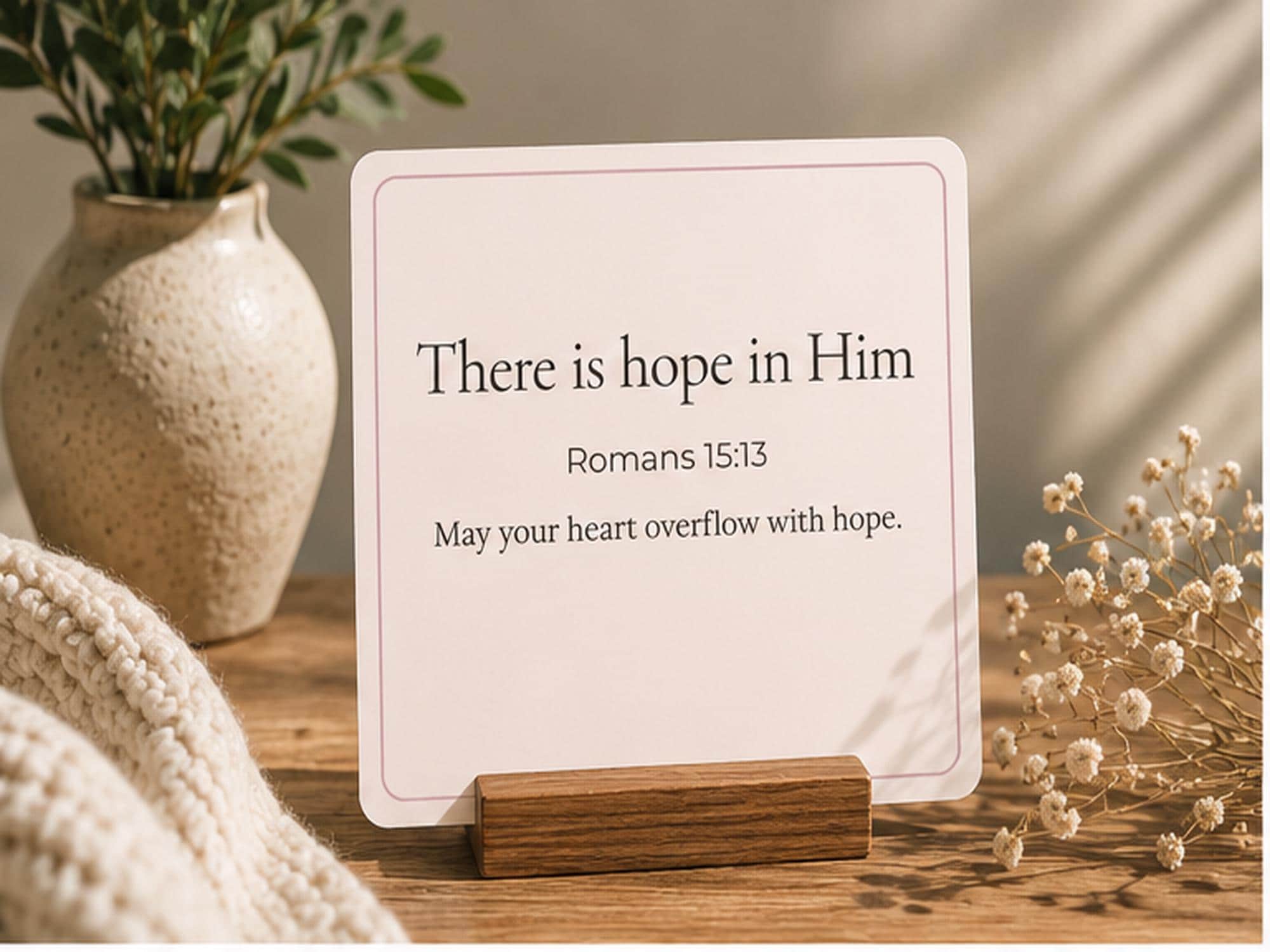 12 Christian Scripture Cards | Encouragement Bible Verse Affirmation Set