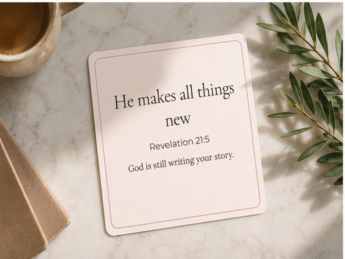 12 Christian Scripture Cards | Encouragement Bible Verse Affirmation Set