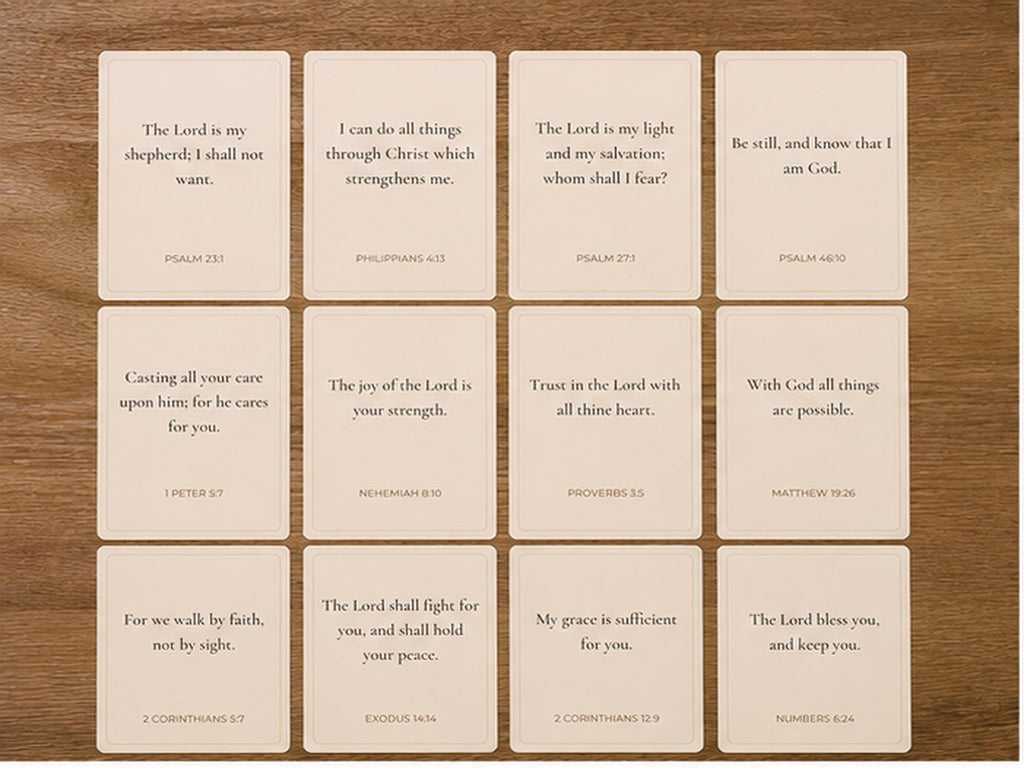 Pocket Scripture Cards, Bible Verse Encouragement Set, Christian Faith Gift
