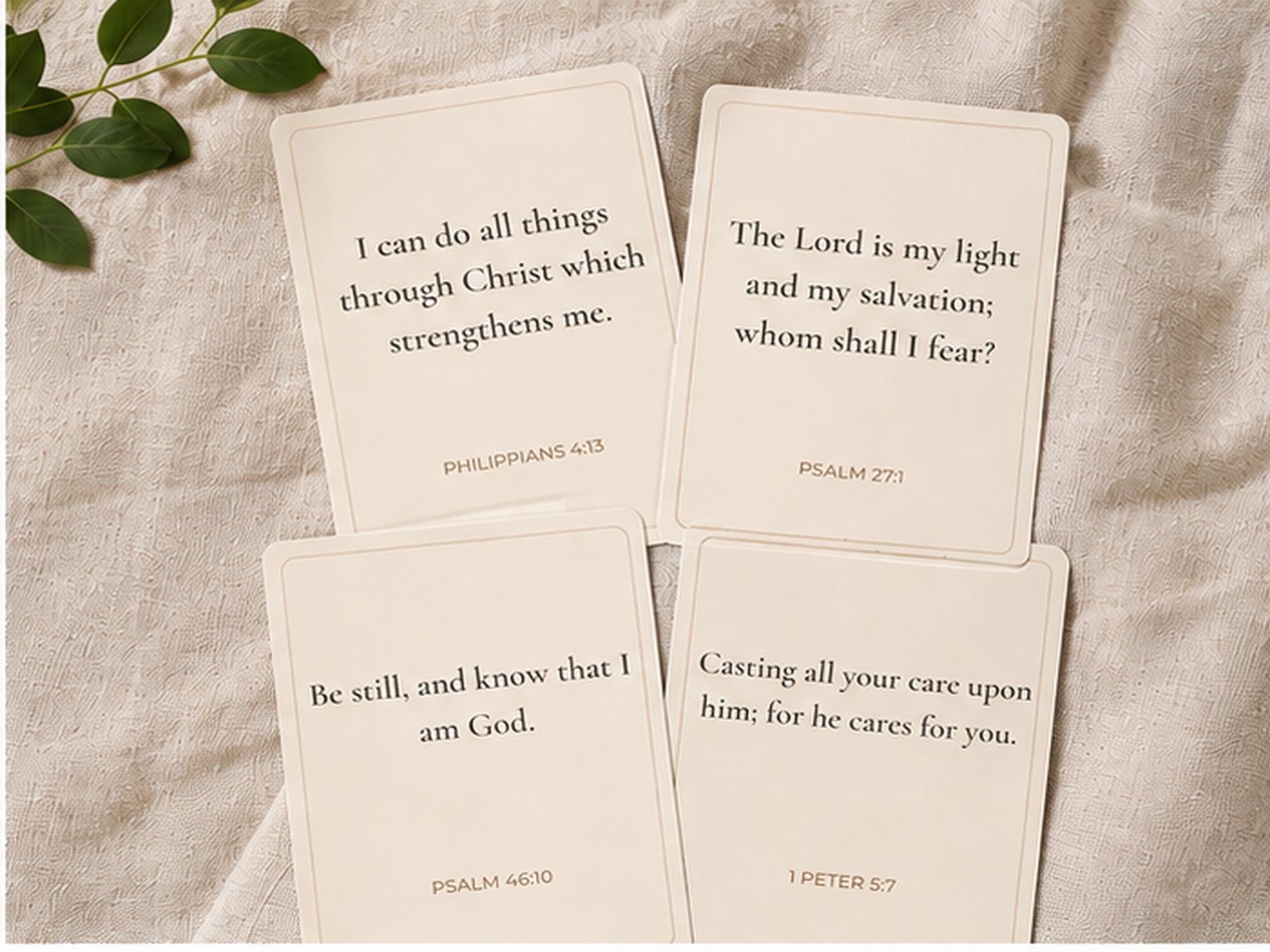 Pocket Scripture Cards, Bible Verse Encouragement Set, Christian Faith Gift