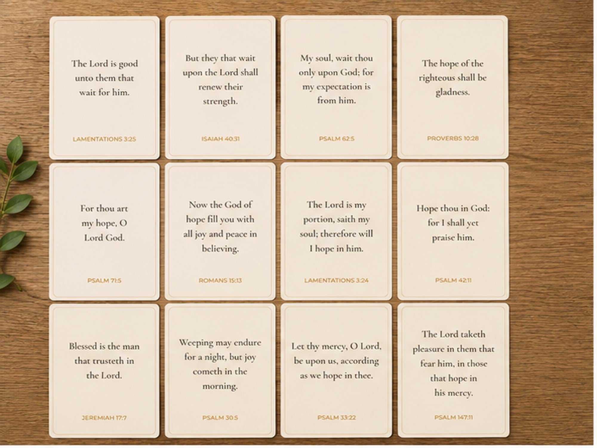 Hope Scripture Cards | Bible Verse Encouragement | Pocket Faith Cards