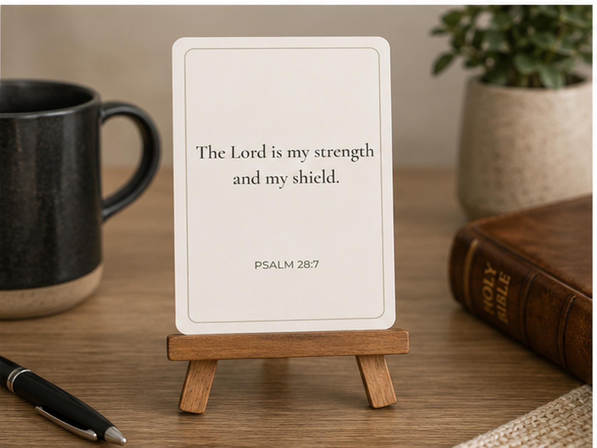 Men's Scripture Cards | Christian Encouragement Bible Verse Set (12 Cards)