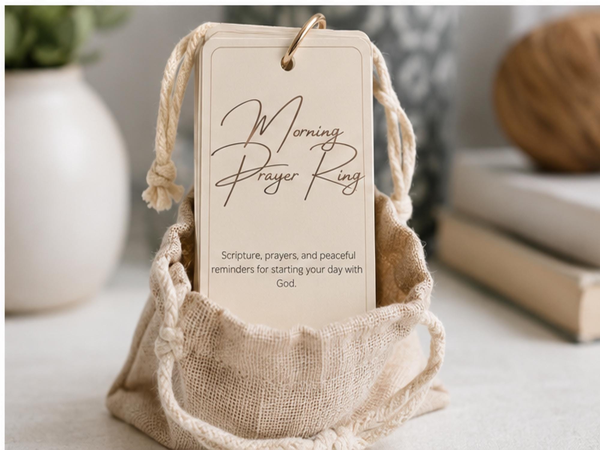 Morning Prayer Ring Cards | Scripture, Bible Verse, Daily Devotional, Christian Faith