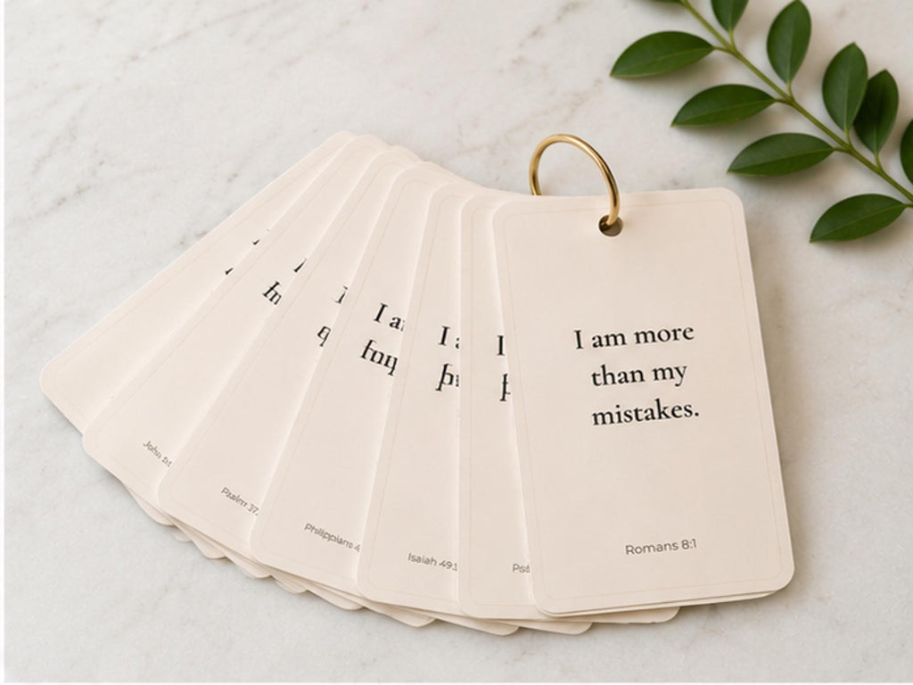 Faith Affirmation Ring Cards, Identity in Christ Scripture, Biblical Encouragement Set