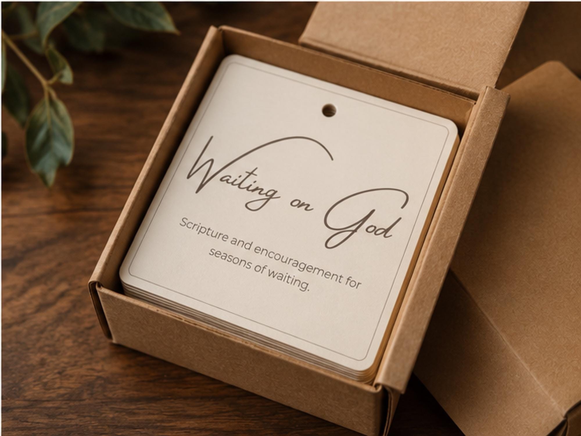 Waiting on God Scripture Cards | Christian Encouragement Ring, Faith Gift
