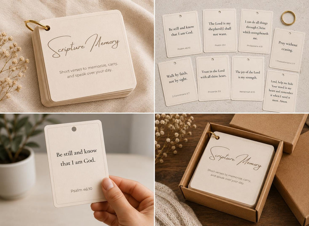 Scripture Memory Cards | Bible Verse Memorization, Christian Encouragement