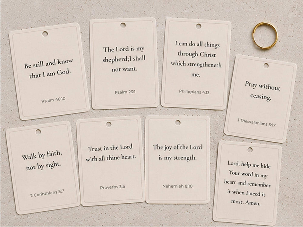 Scripture Memory Cards | Bible Verse Memorization, Christian Encouragement