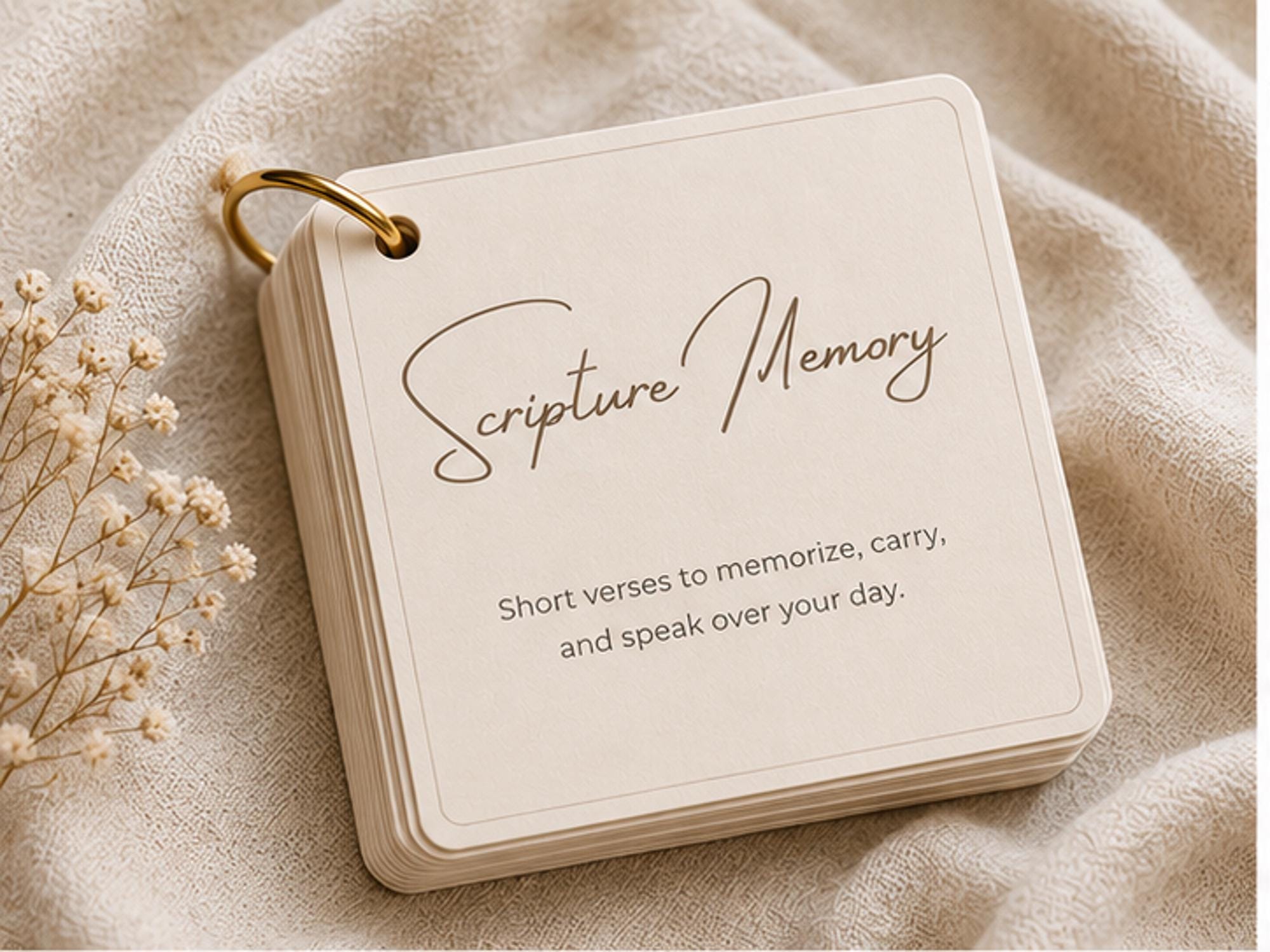 Scripture Memory Cards | Bible Verse Memorization, Christian Encouragement