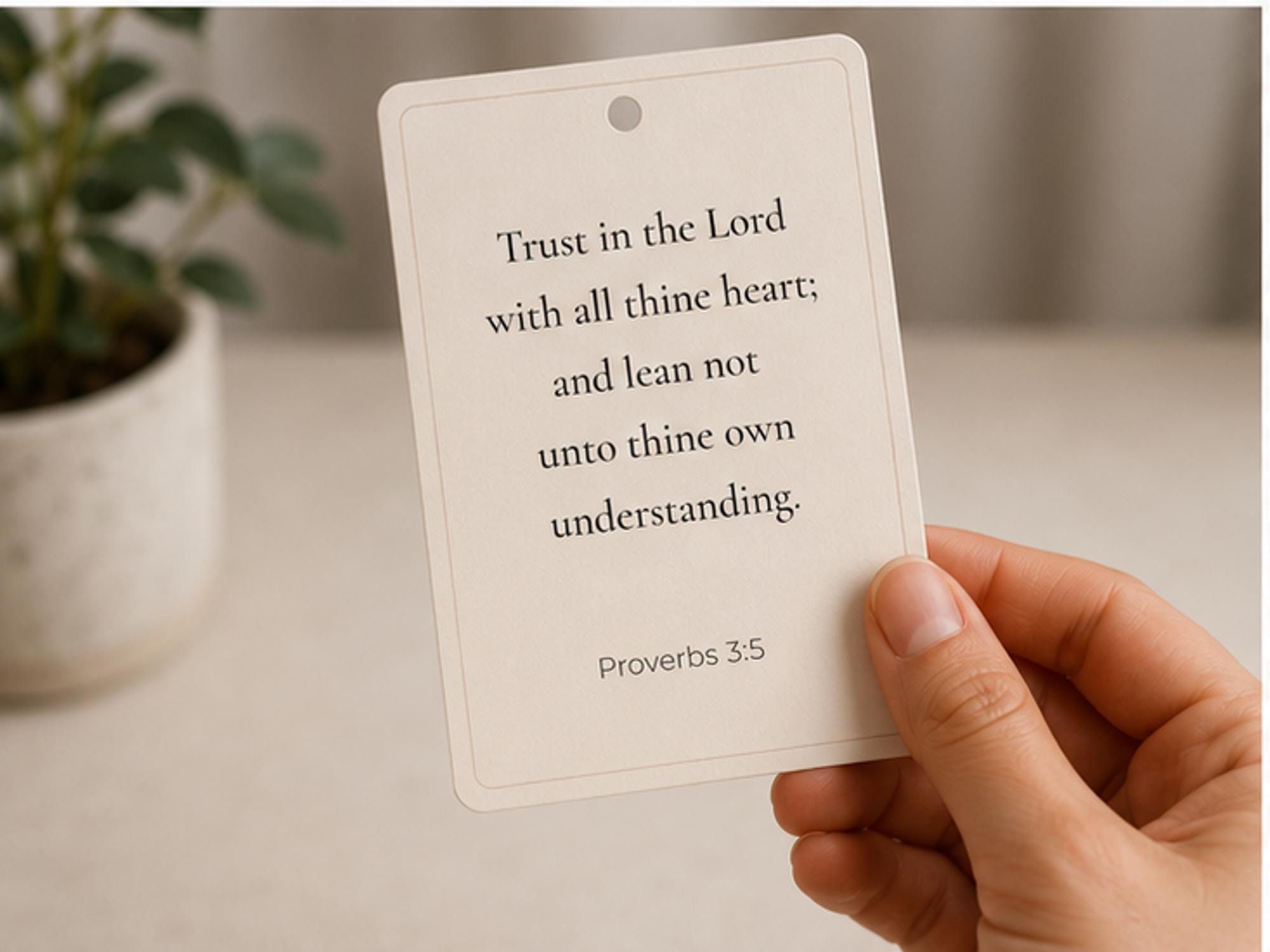 Proverbs Wisdom Scripture Card Ring | Bible Verse Memory Cards | Christian Gift | Faith Encouragement Cards