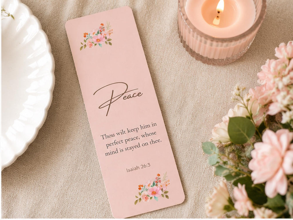 Floral Scripture Bookmark Set | Bible Verse, Faith