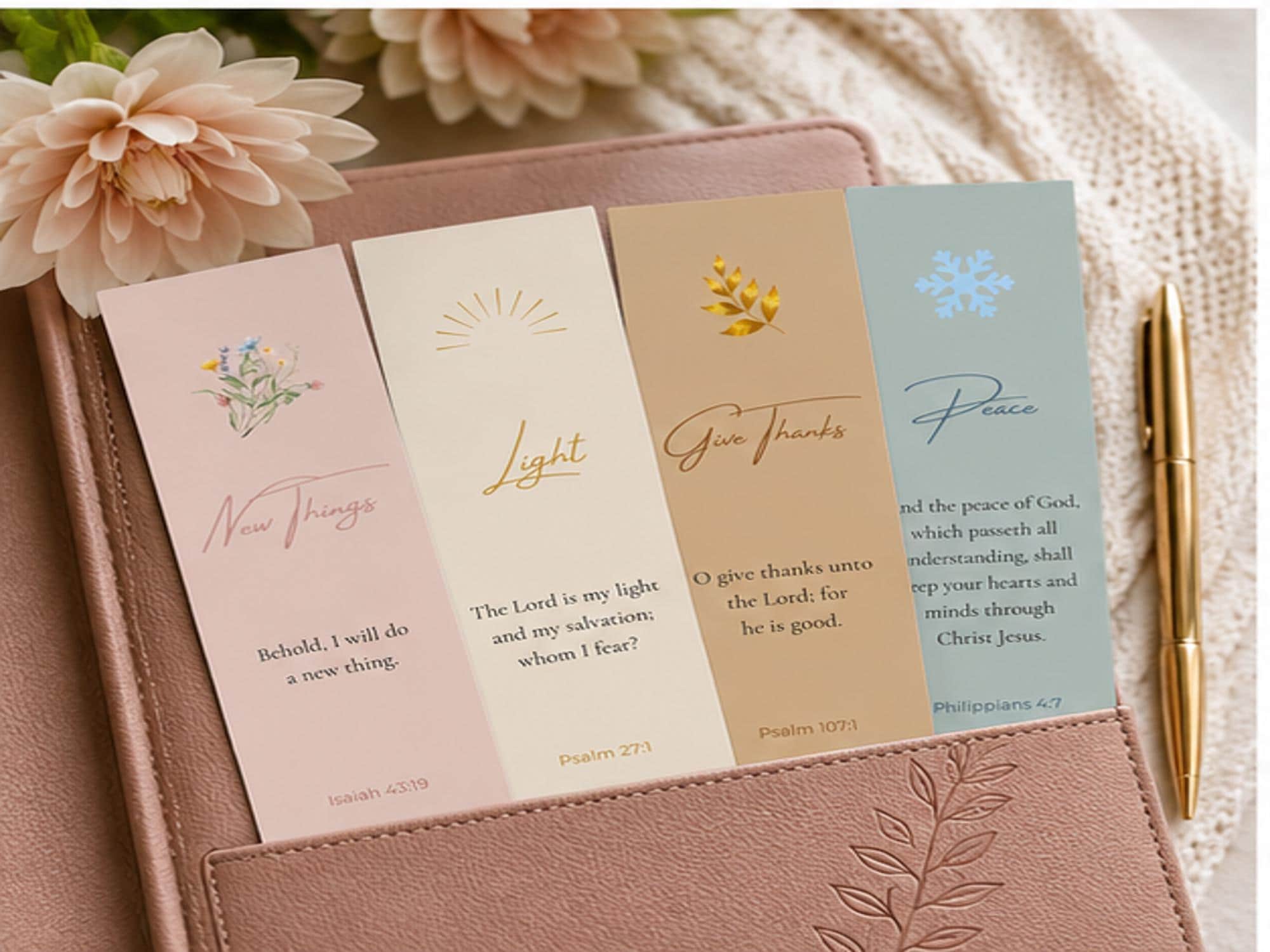 Seasonal Scripture Bookmarks | Christian  Bible Study Aids