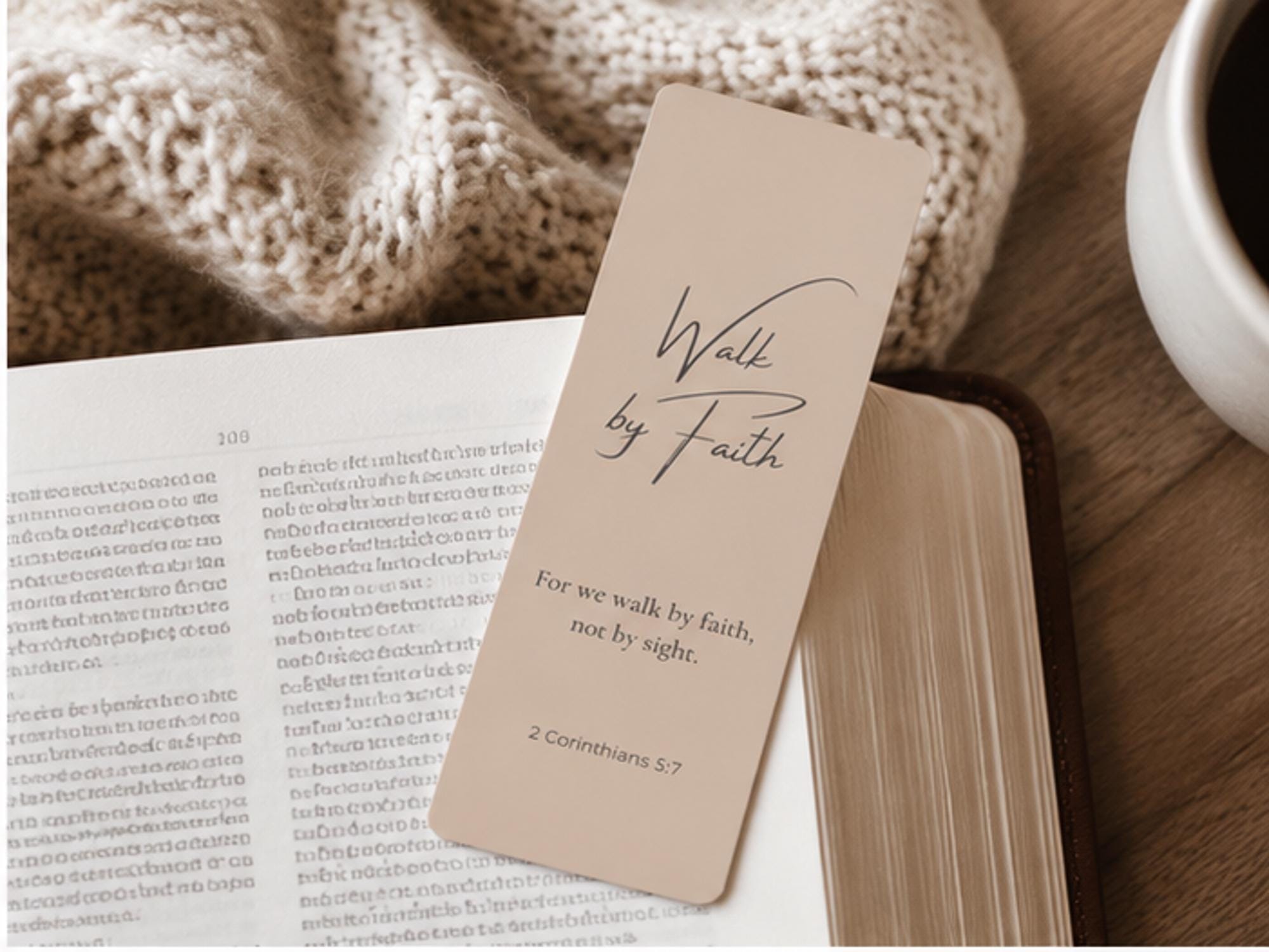 Scripture Bookmark Set, Minimalist Bible Verse Christian Gift