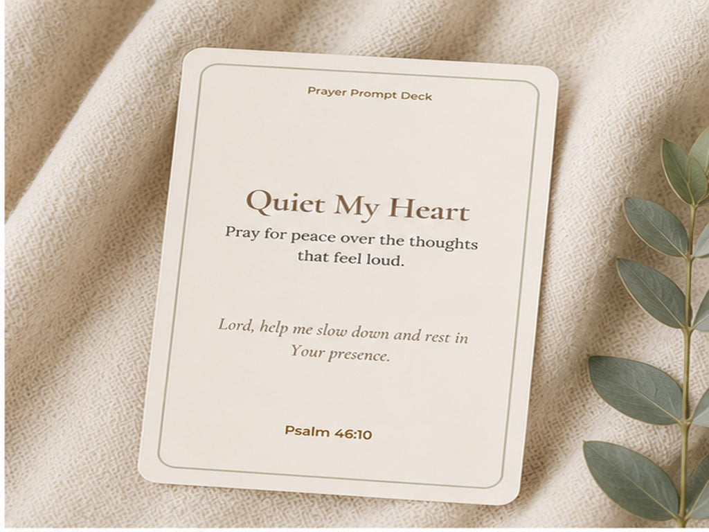 Prayer Prompt Cards | Christian Scripture Daily Devotional Deck