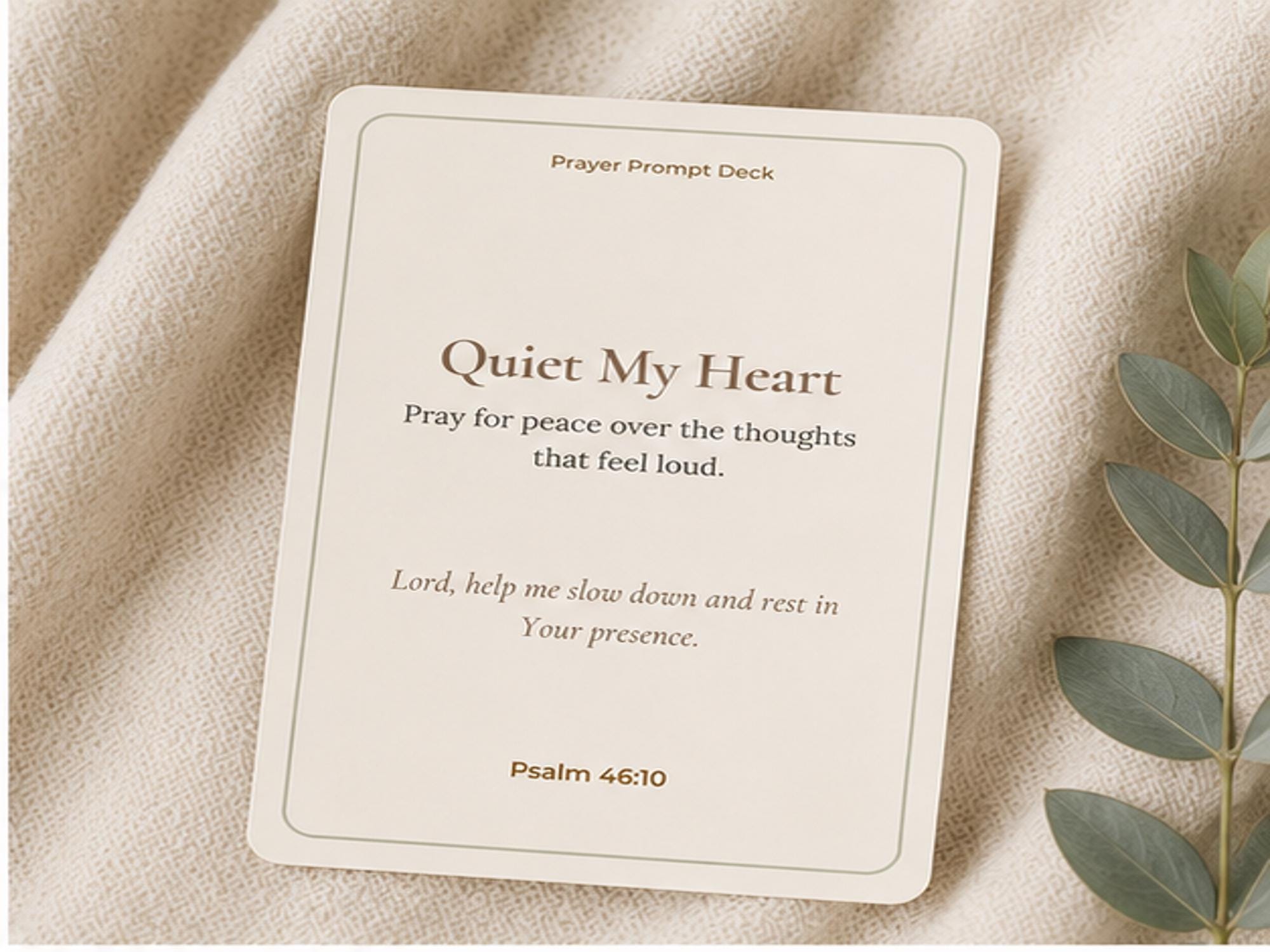Prayer Prompt Cards | Christian Scripture Daily Devotional Deck