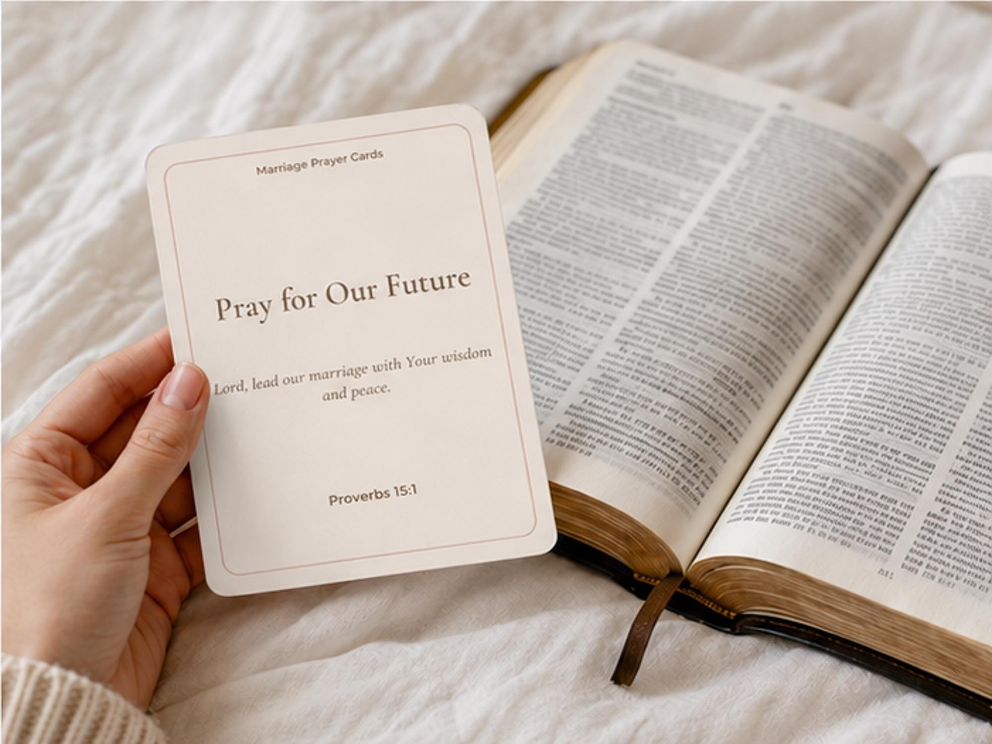 Marriage Prayer Cards Set | Christian Couples Scripture Reflection Tool