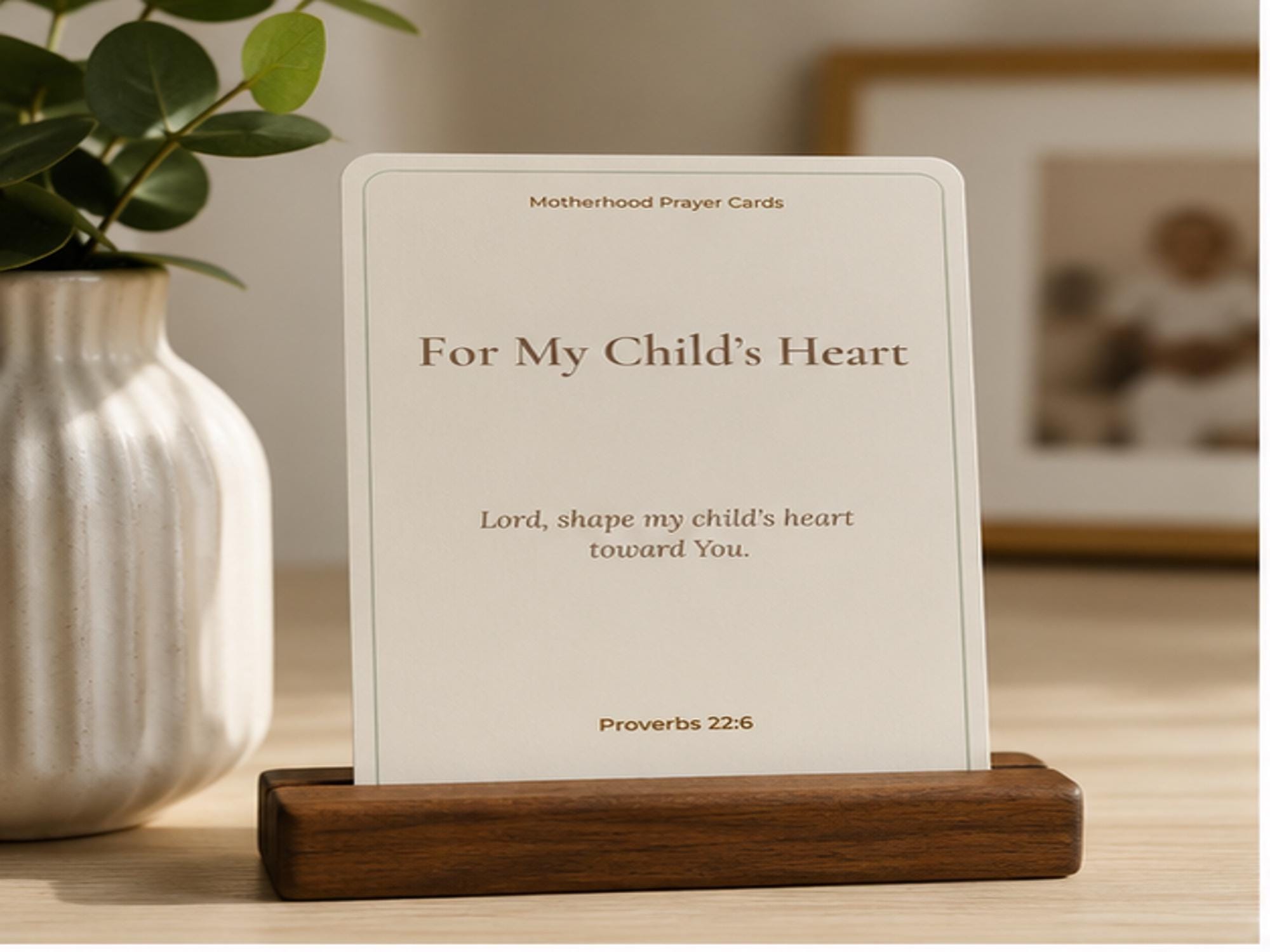 Motherhood Prayer Cards, Christian Scripture Encouragement for Moms