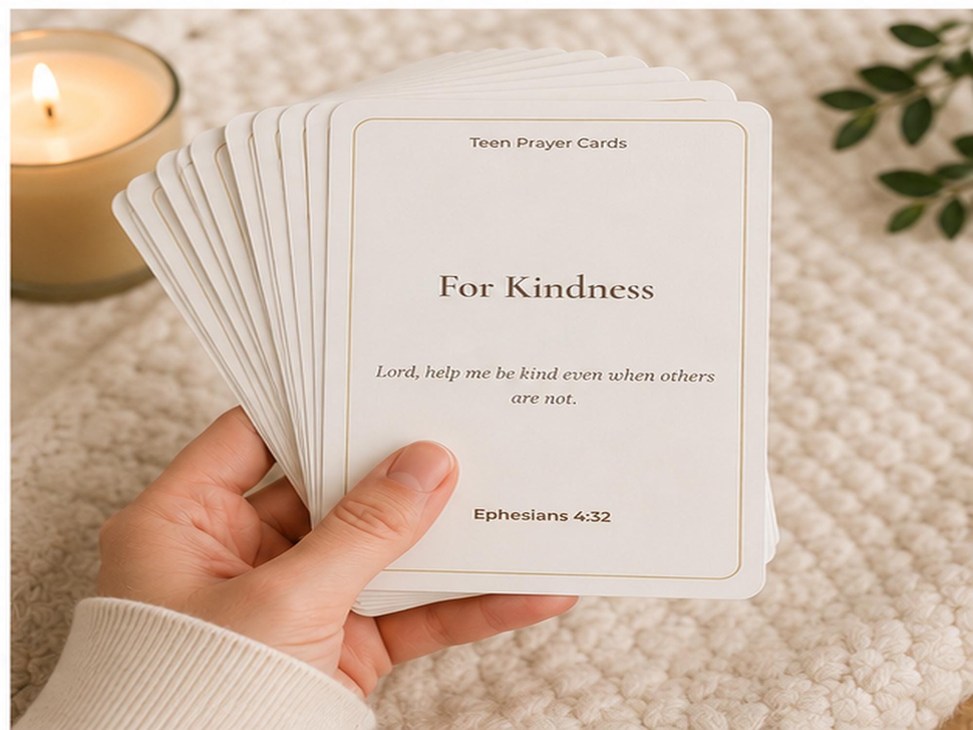 Teen Prayer Cards | Scripture Encouragement for Girls, Faith Building Bible Verses