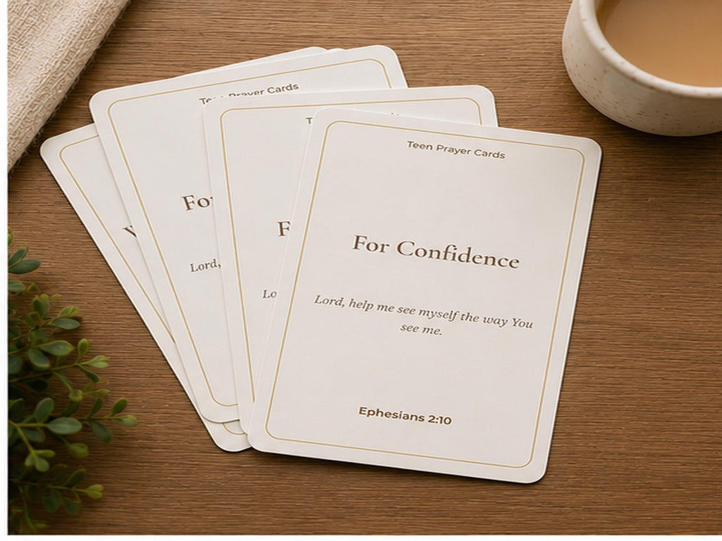 Teen Prayer Cards | Scripture Encouragement for Girls, Faith Building Bible Verses