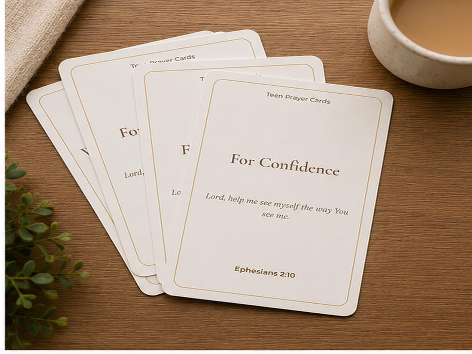 Teen Prayer Cards | Scripture Encouragement for Girls, Faith Building Bible Verses