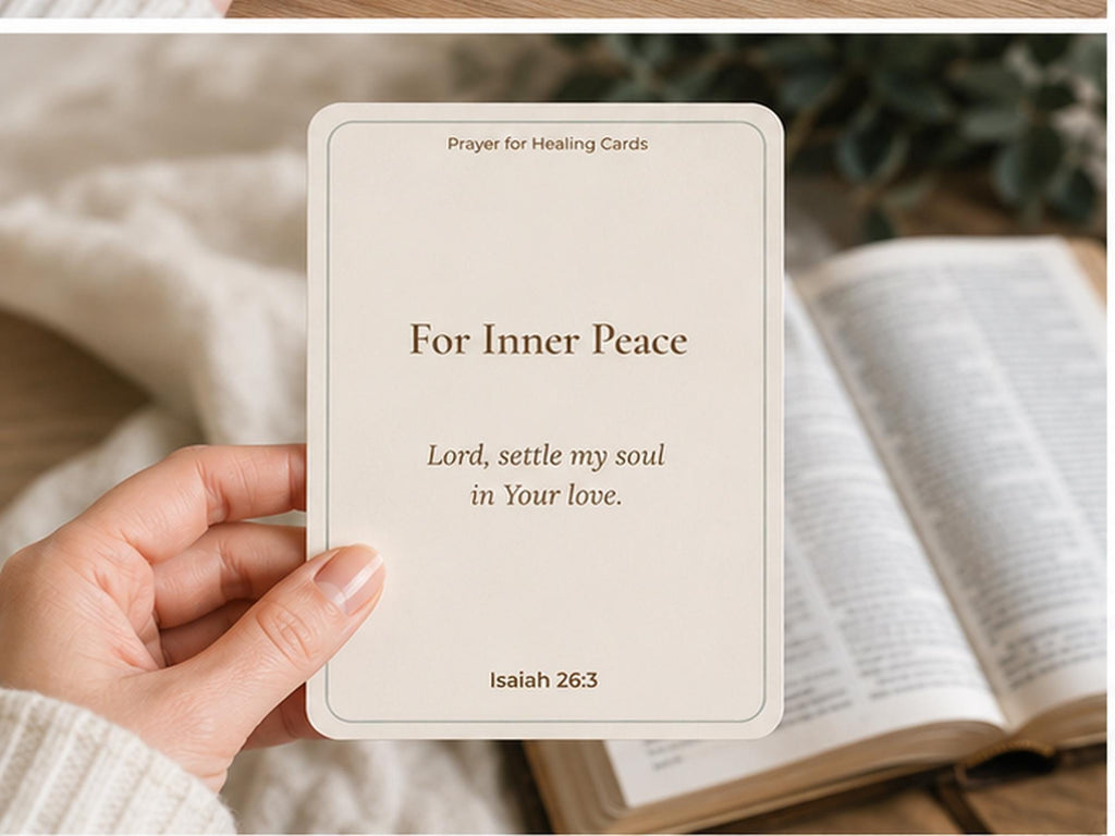 30 Christian Healing Prayer Cards, Scripture Encouragement Bible Verse Set