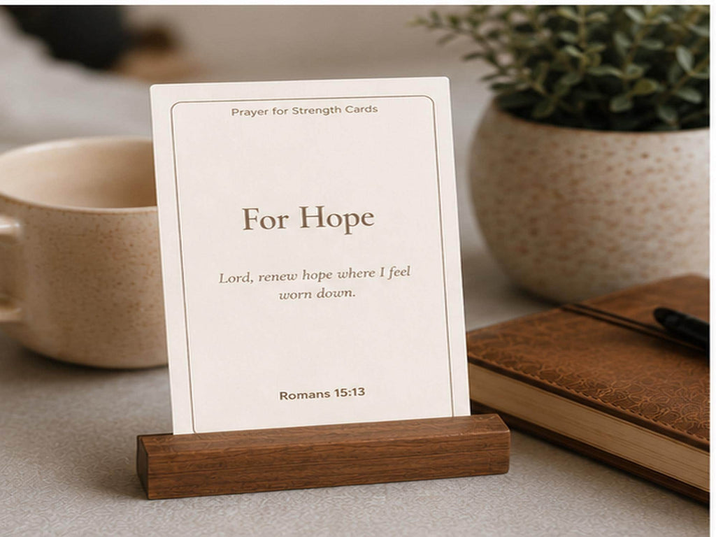 Christian Prayer for Strength Cards | Scripture Encouragement Set (30 Cards)