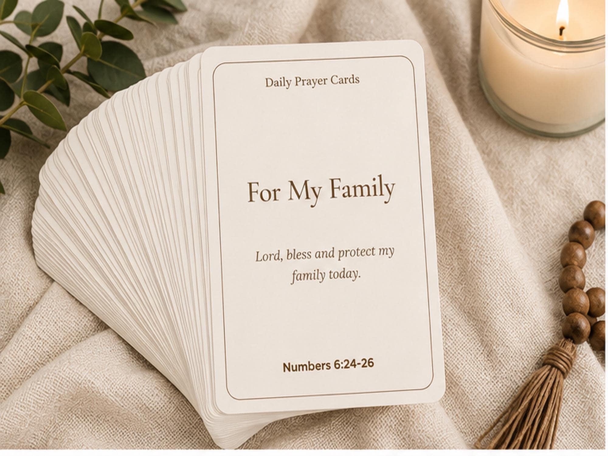 30 Christian Prayer Prompt Cards | Scripture Journal Companion