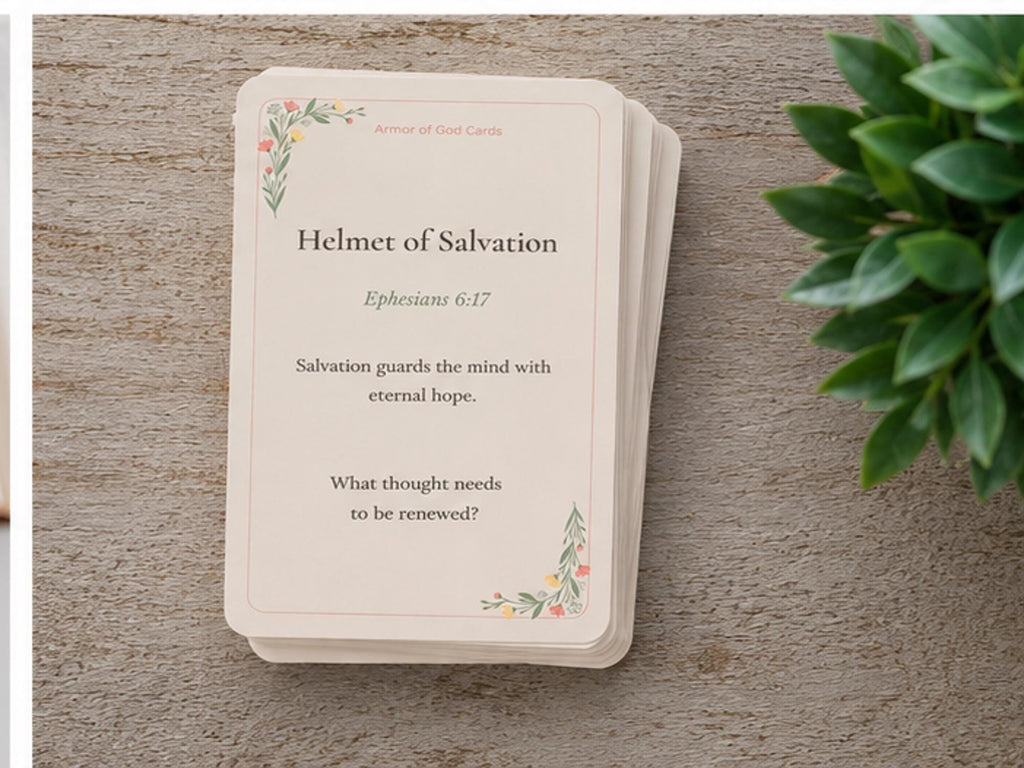 Armor of God Scripture Cards | Ephesians 6 Bible Study Encouragement