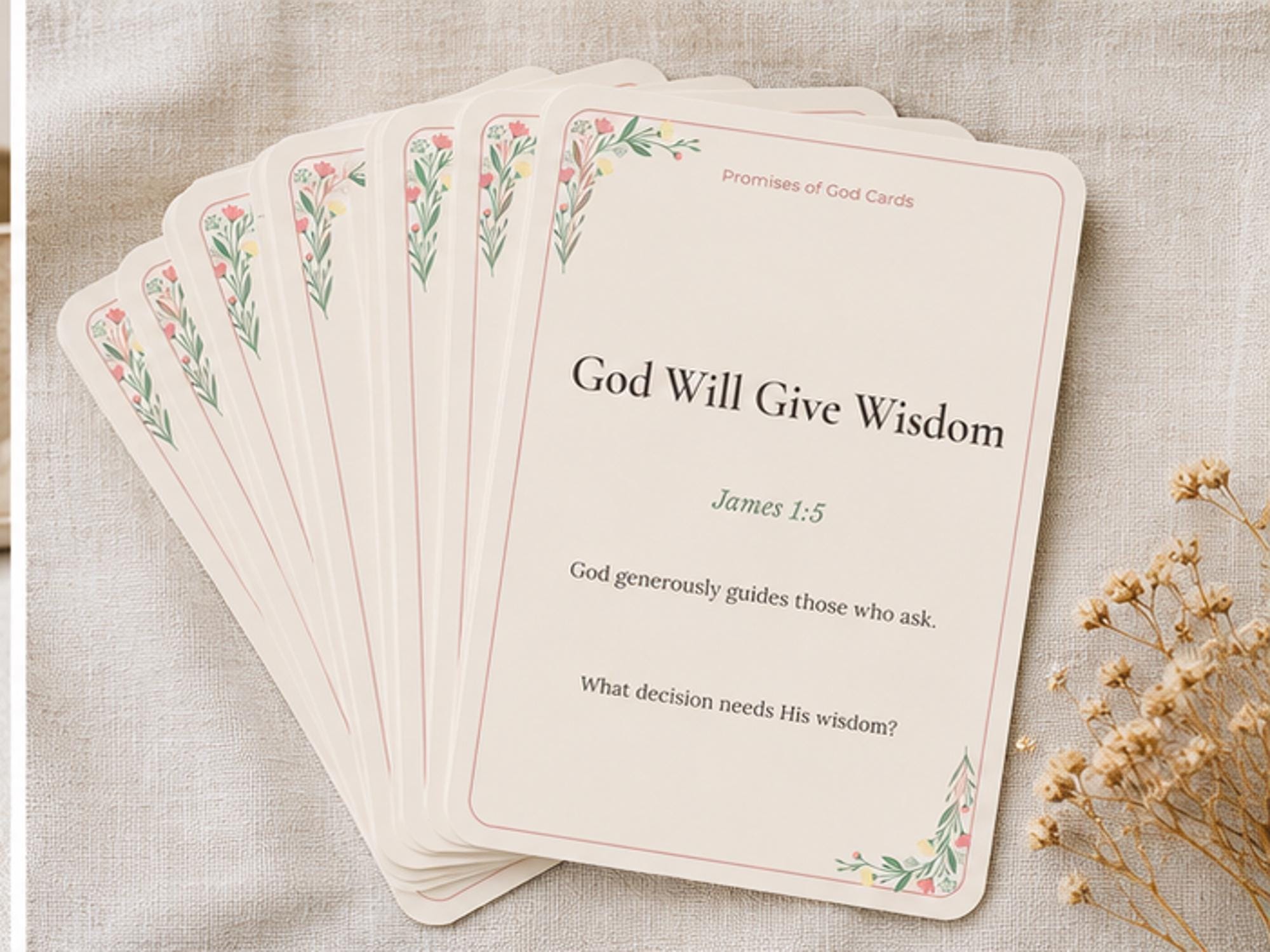 Promises of God Cards Set | Christian Scripture Bible Verse Encouragement Cards