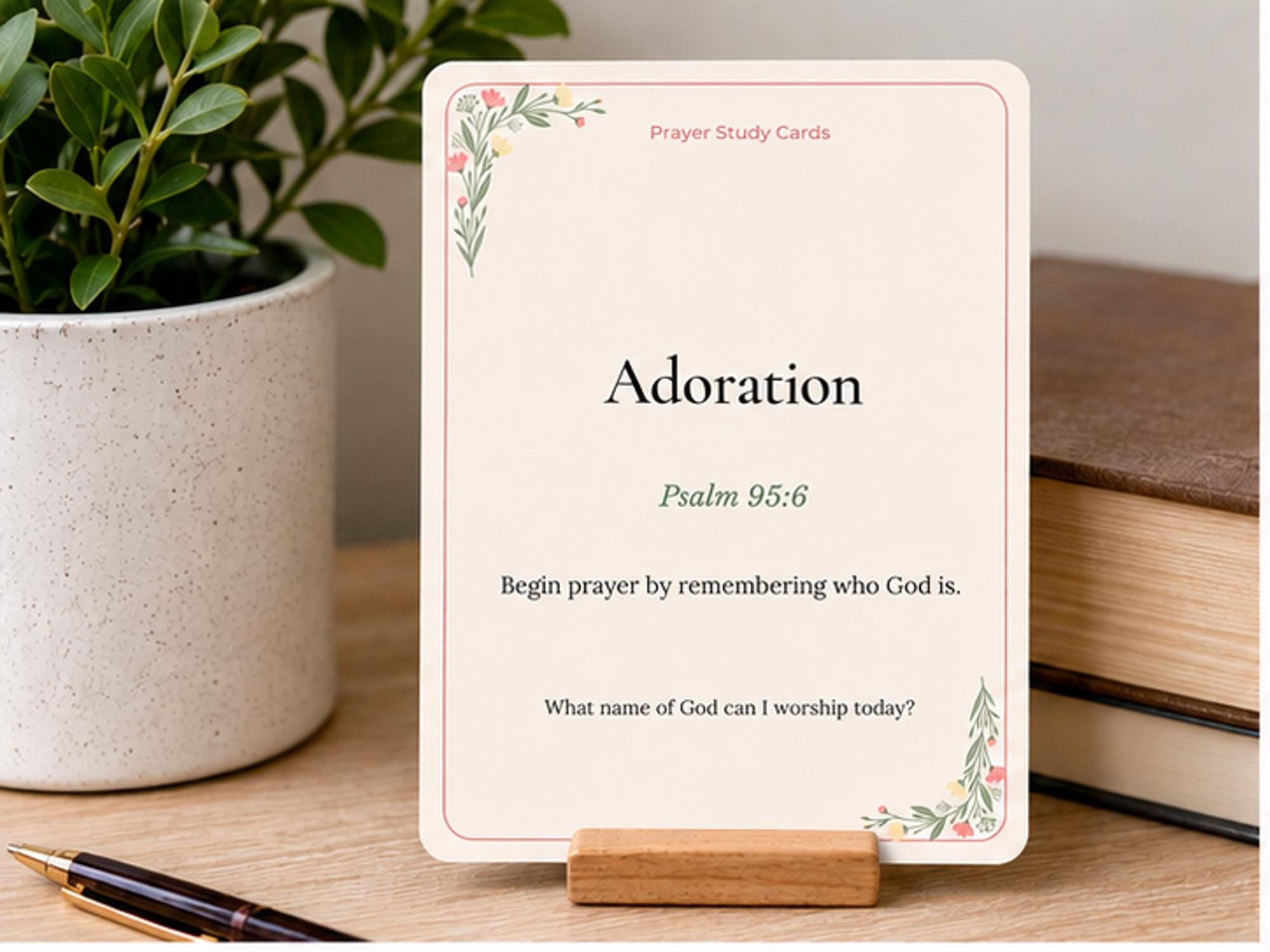Christian Prayer Study Cards | Scripture Reflection, Bible Study Prompts