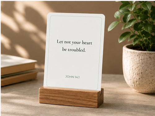 Anxiety Scripture Cards | Bible Verses for Worry, Faith Encouragement (12 Cards)