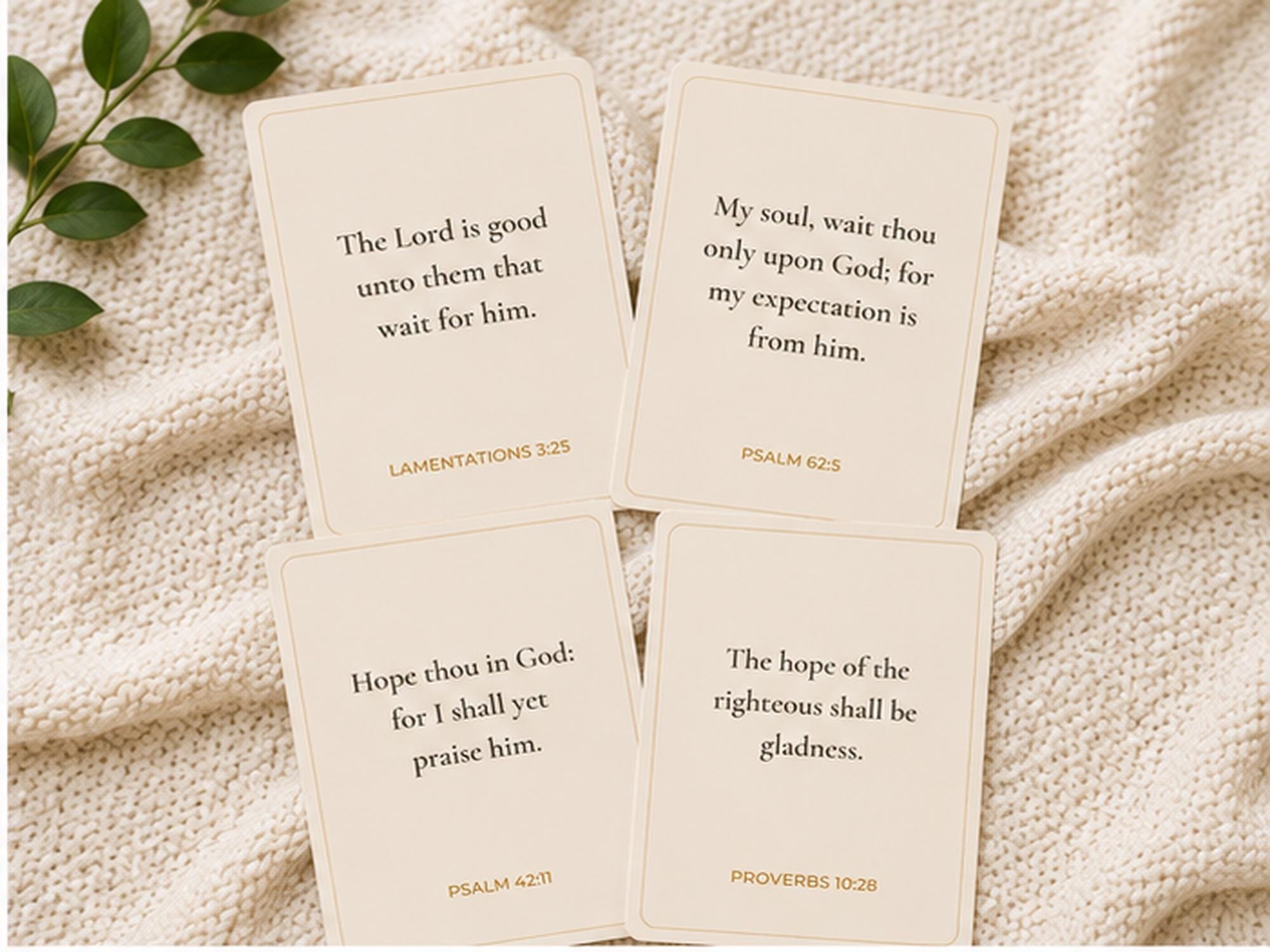 Hope Scripture Cards | Bible Verse Encouragement | Pocket Faith Cards