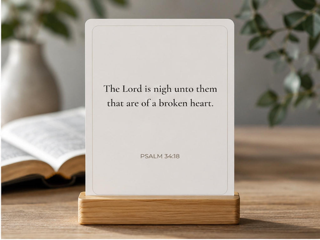 Grief Scripture Cards, Christian Sympathy Bereavement Gift, Comfort Bible Verse Set