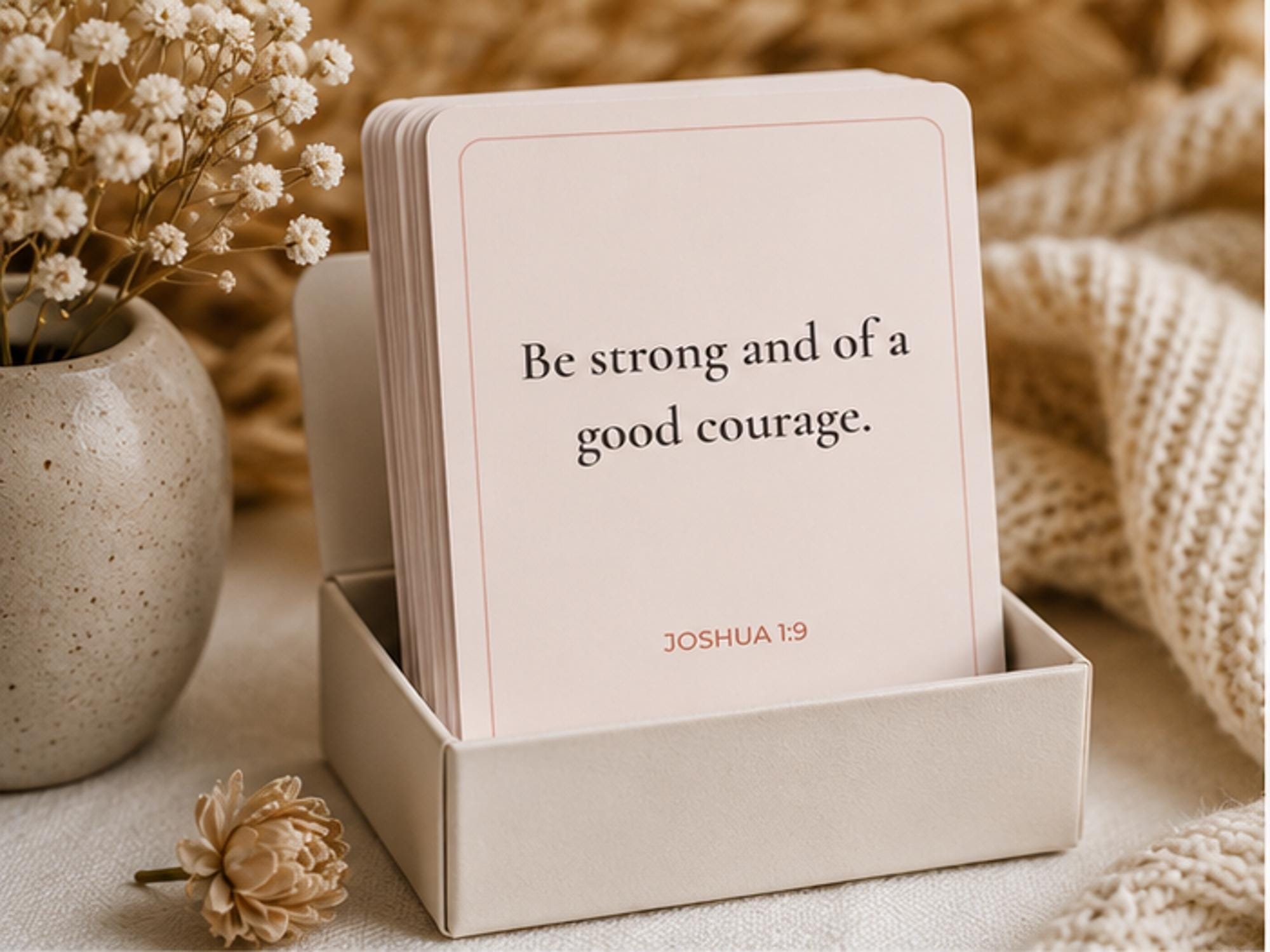 Encouragement Scripture Cards, Christian Women Gift, Bible Verse Set, Faith Cards