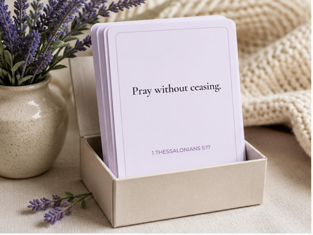 Prayer Scripture Cards | Christian Encouragement Bible Verse Set