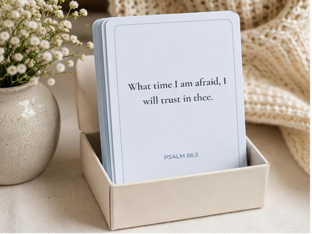 Faith Over Fear Scripture Cards, Christian Encouragement, Bible Verse, Anxiety Support Gift