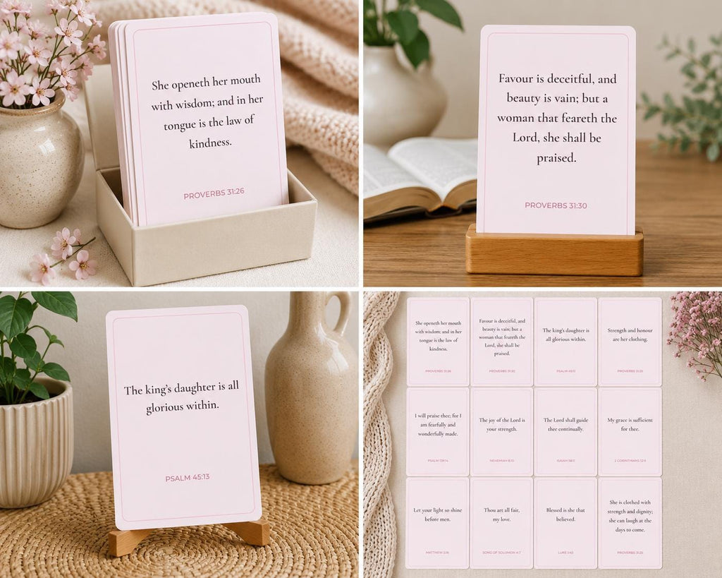 Women's Scripture Cards | Christian Encouragement Bible Verse Set